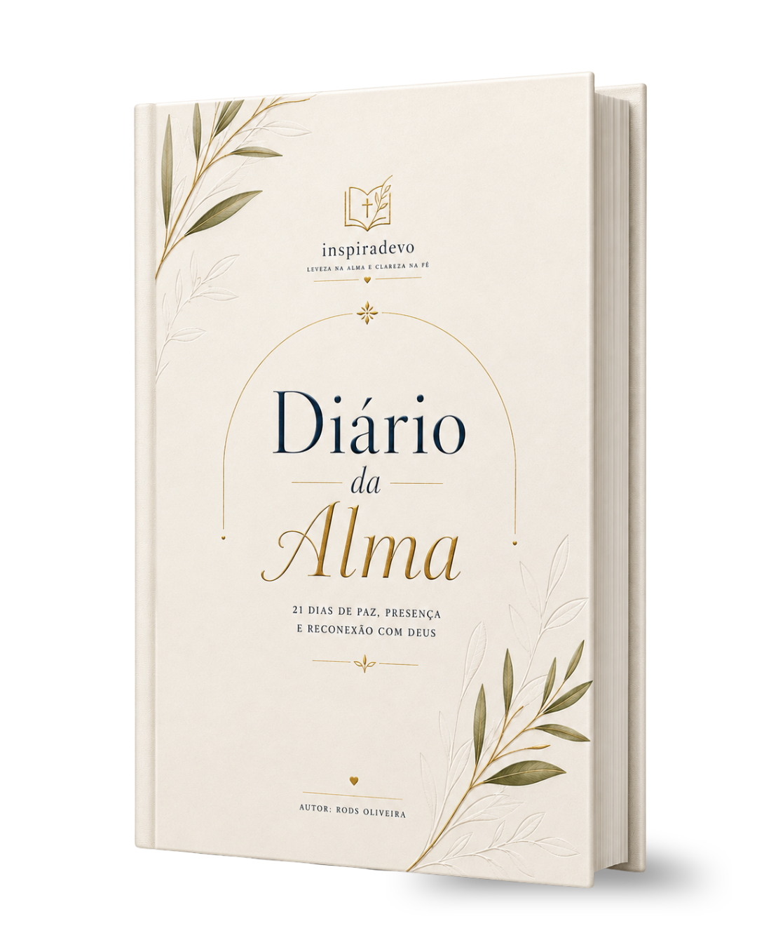 Diário da Alma aberto mostrando páginas internas guiadas
